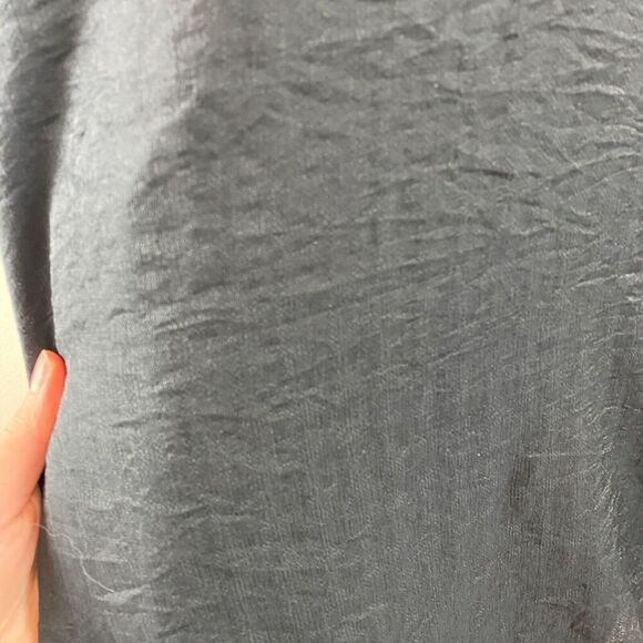 Anthropologie Moon River Sz L Dress NWT Crepe Coastal Mini Beach Vacation Black - Picture 4 of 11